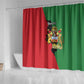 Malawi Flag Map Shower Curtain Simple Malawi Emblem Coat of Arms - African Pride