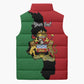 Personalized  Malawi Flag Map Sleeveless Puffer Jacket Simple Malawi Emblem Coat of Arms