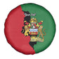 Malawi Flag Map Spare Tire Cover Simple Malawi Emblem Coat of Arms - African Pride