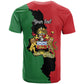 Malawi Flag Map T shirt Simple Malawi Emblem Coat of Arms - African Pride