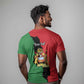 Malawi Flag Map T shirt Simple Malawi Emblem Coat of Arms - African Pride