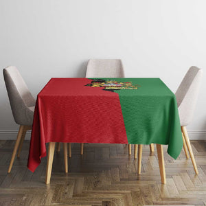 Malawi Flag Map Tablecloth Simple Malawi Emblem Coat of Arms - African Pride
