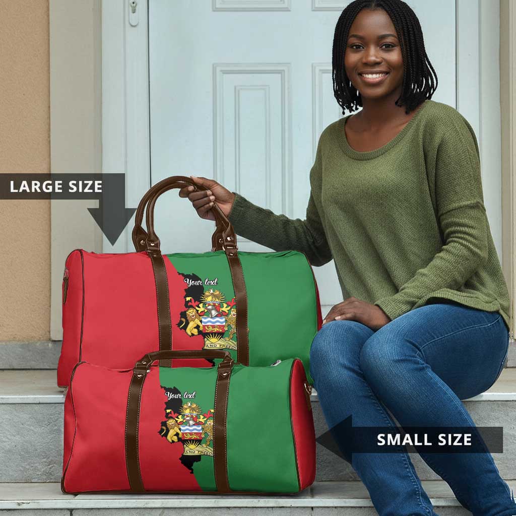Personalized  Malawi Flag Map Travel Bag Simple Malawi Emblem Coat of Arms