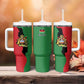 Malawi Flag Map Tumbler With Handle Simple Malawi Emblem Coat of Arms - African Pride