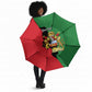 Personalized  Malawi Flag Map Umbrella Simple Malawi Emblem Coat of Arms