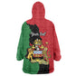 Malawi Flag Map Wearable Blanket Hoodie Simple Malawi Emblem Coat of Arms - African Pride