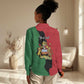 Malawi Flag Map Women Casual Shirt Simple Malawi Emblem Coat of Arms - African Pride