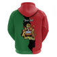 Malawi Flag Map Zip Hoodie Simple Malawi Emblem Coat of Arms - African Pride