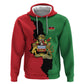 Malawi Flag Map Zip Hoodie Simple Malawi Emblem Coat of Arms - African Pride