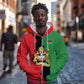 Malawi Flag Map Zip Hoodie Simple Malawi Emblem Coat of Arms - African Pride
