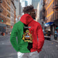 Malawi Flag Map Zip Hoodie Simple Malawi Emblem Coat of Arms - African Pride