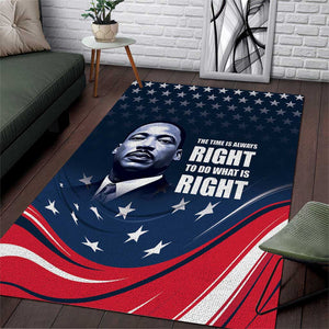 Honor MLK African-American Civil Rights Leaders Area Rug The Time Is Always Right To Do What Is Right