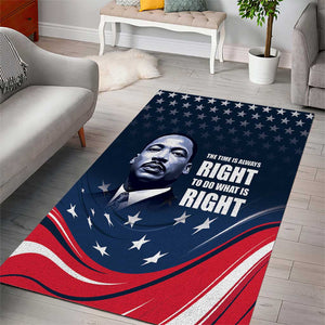 Honor MLK African-American Civil Rights Leaders Area Rug The Time Is Always Right To Do What Is Right