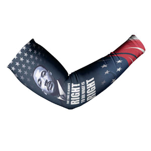 Honor MLK African-American Civil Rights Leaders Arm Sleeves The Time Is Always Right To Do What Is Right