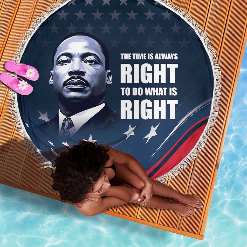 Honor MLK African-American Civil Rights Leaders Beach Blanket The Time Is Always Right To Do What Is Right
