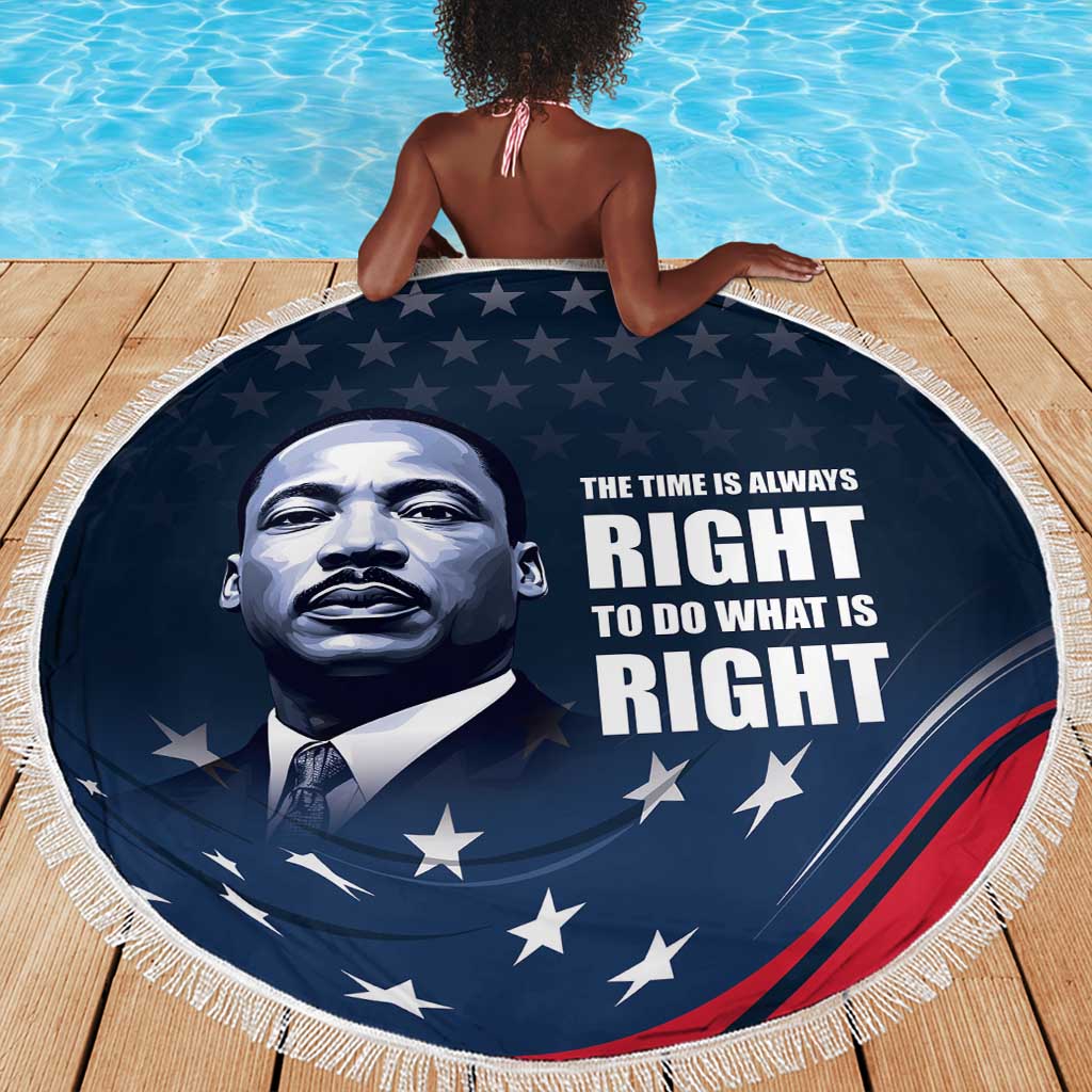 Honor MLK African-American Civil Rights Leaders Beach Blanket The Time Is Always Right To Do What Is Right