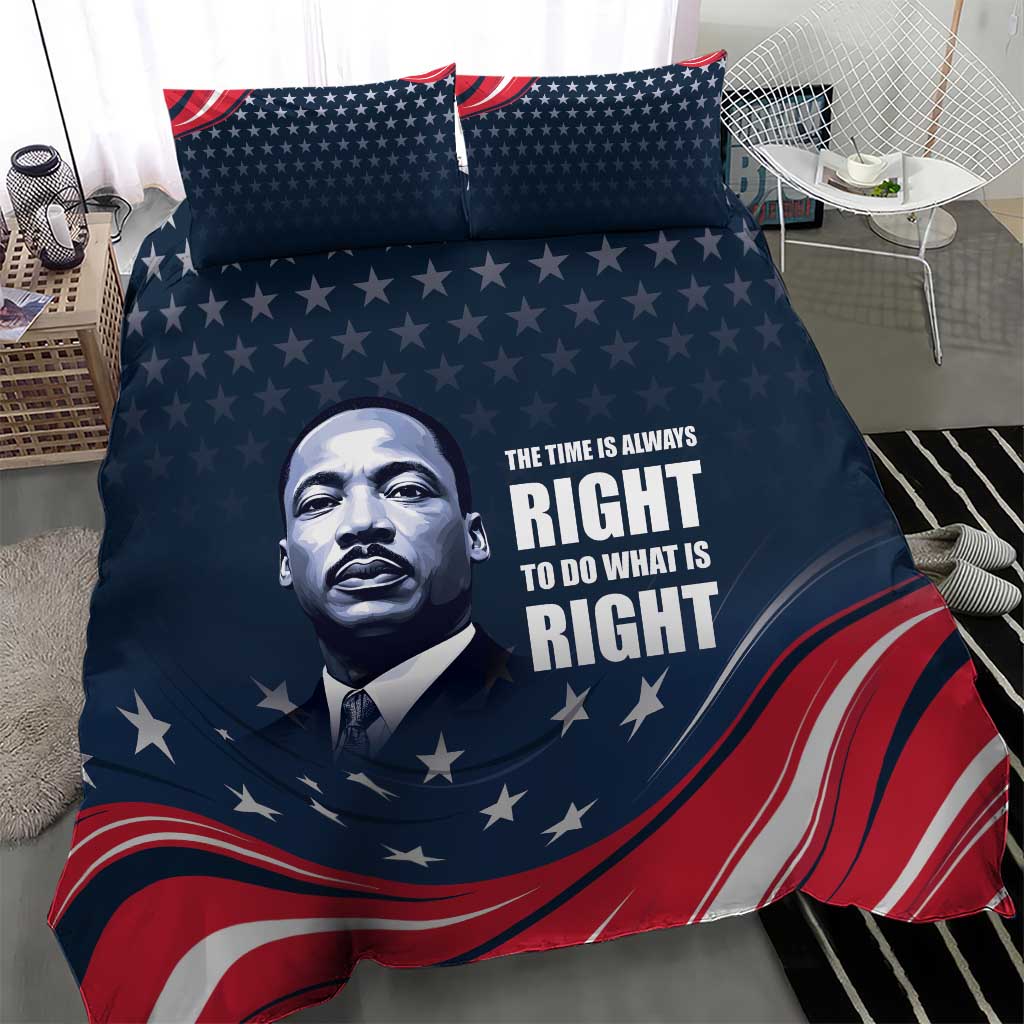 Honor MLK African-American Civil Rights Leaders Bedding Set The Time Is Always Right To Do What Is Right