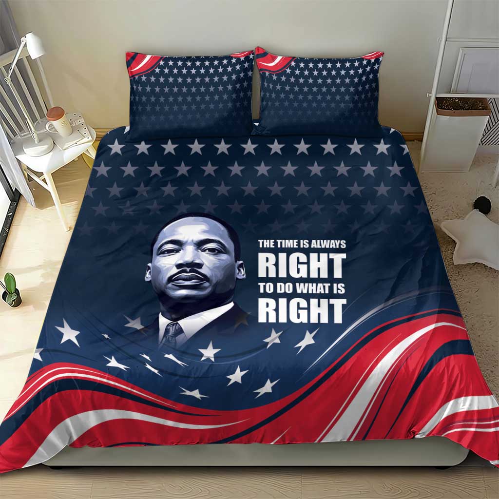 Honor MLK African-American Civil Rights Leaders Bedding Set The Time Is Always Right To Do What Is Right