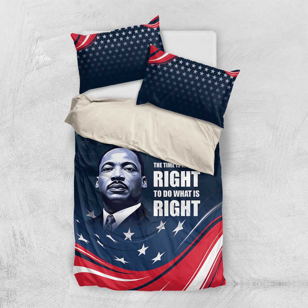 Honor MLK African-American Civil Rights Leaders Bedding Set The Time Is Always Right To Do What Is Right