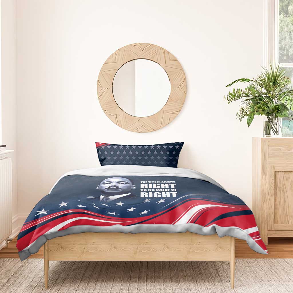 Honor MLK African-American Civil Rights Leaders Bedding Set The Time Is Always Right To Do What Is Right