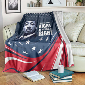 Honor MLK African-American Civil Rights Leaders Blanket The Time Is Always Right To Do What Is Right