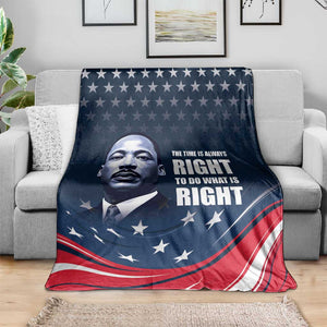Honor MLK African-American Civil Rights Leaders Blanket The Time Is Always Right To Do What Is Right