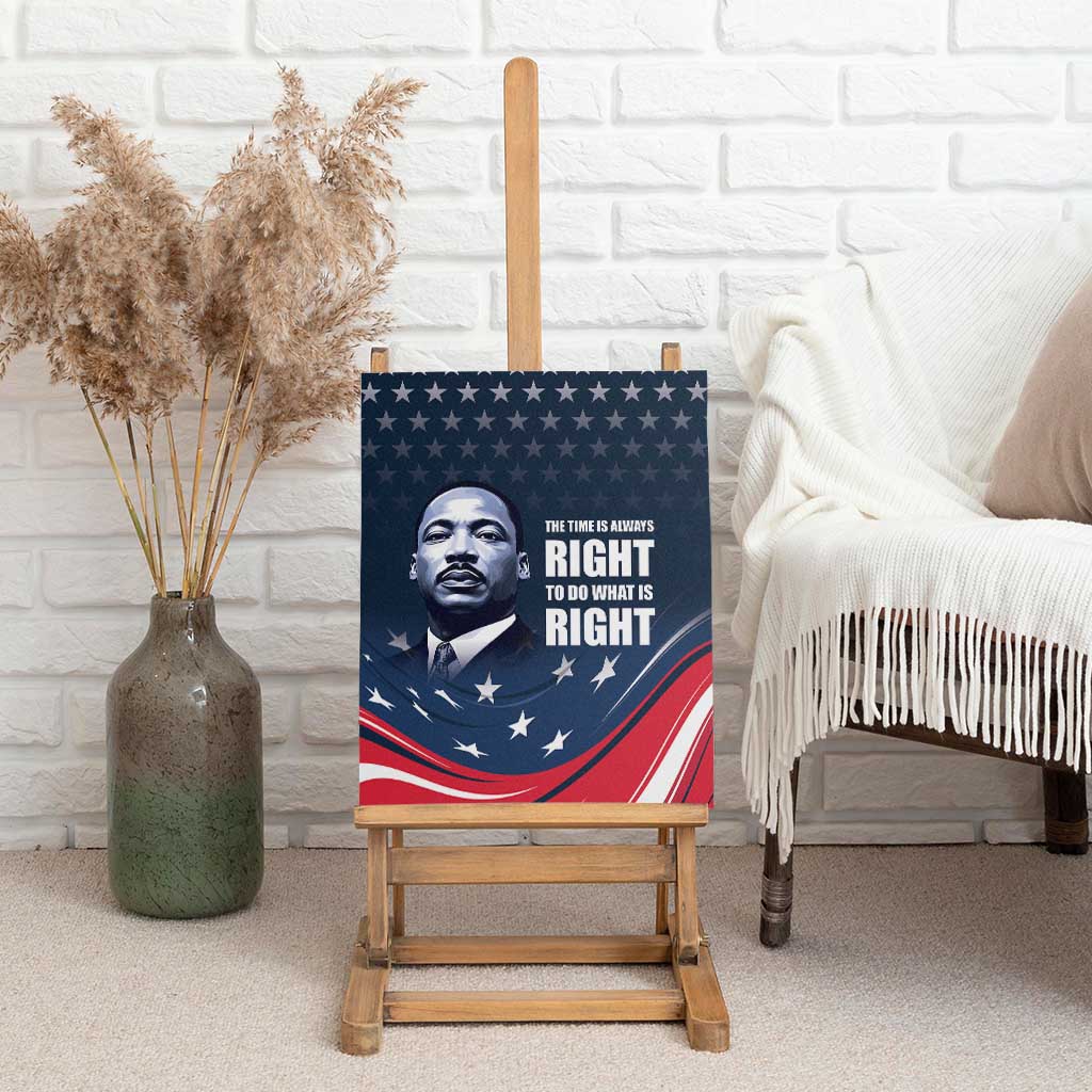 Honor MLK African-American Civil Rights Leaders Canvas Wall Art The Time Is Always Right To Do What Is Right