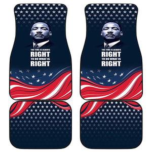 Honor MLK African-American Civil Rights Leaders Car Mats The Time Is Always Right To Do What Is Right