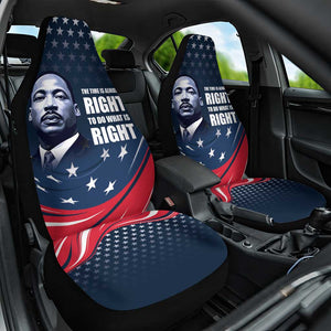 Honor MLK African-American Civil Rights Leaders Car Seat Cover The Time Is Always Right To Do What Is Right