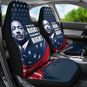 Honor MLK African-American Civil Rights Leaders Car Seat Cover The Time Is Always Right To Do What Is Right