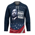 Honor MLK African-American Civil Rights Leaders Hockey Jersey The Time Is Always Right To Do What Is Right