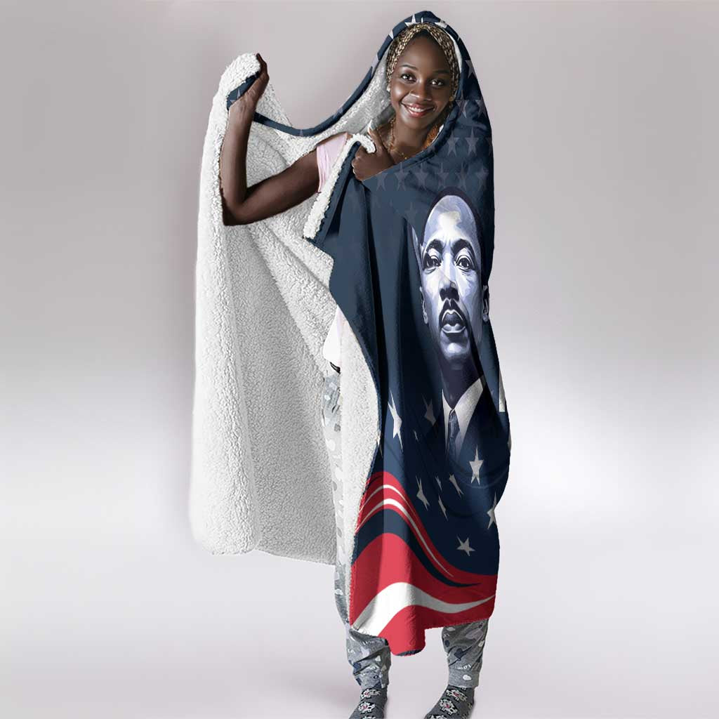 Honor MLK African-American Civil Rights Leaders Hooded Blanket The Time Is Always Right To Do What Is Right