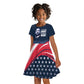 Honor MLK African-American Civil Rights Leaders Kid Short Sleeve Dress The Time Is Always Right To Do What Is Right