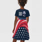 Honor MLK African-American Civil Rights Leaders Kid Short Sleeve Dress The Time Is Always Right To Do What Is Right