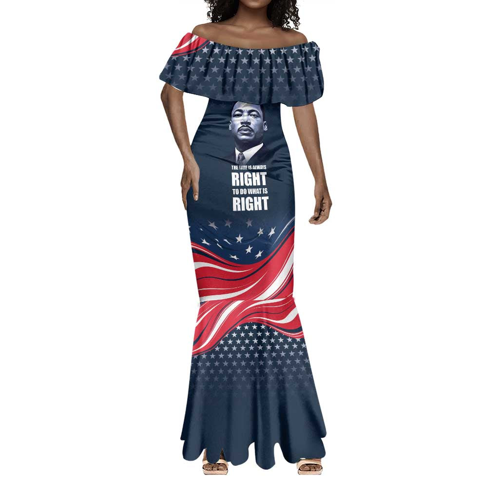 Honor MLK African-American Civil Rights Leaders Mermaid Dress The Time Is Always Right To Do What Is Right