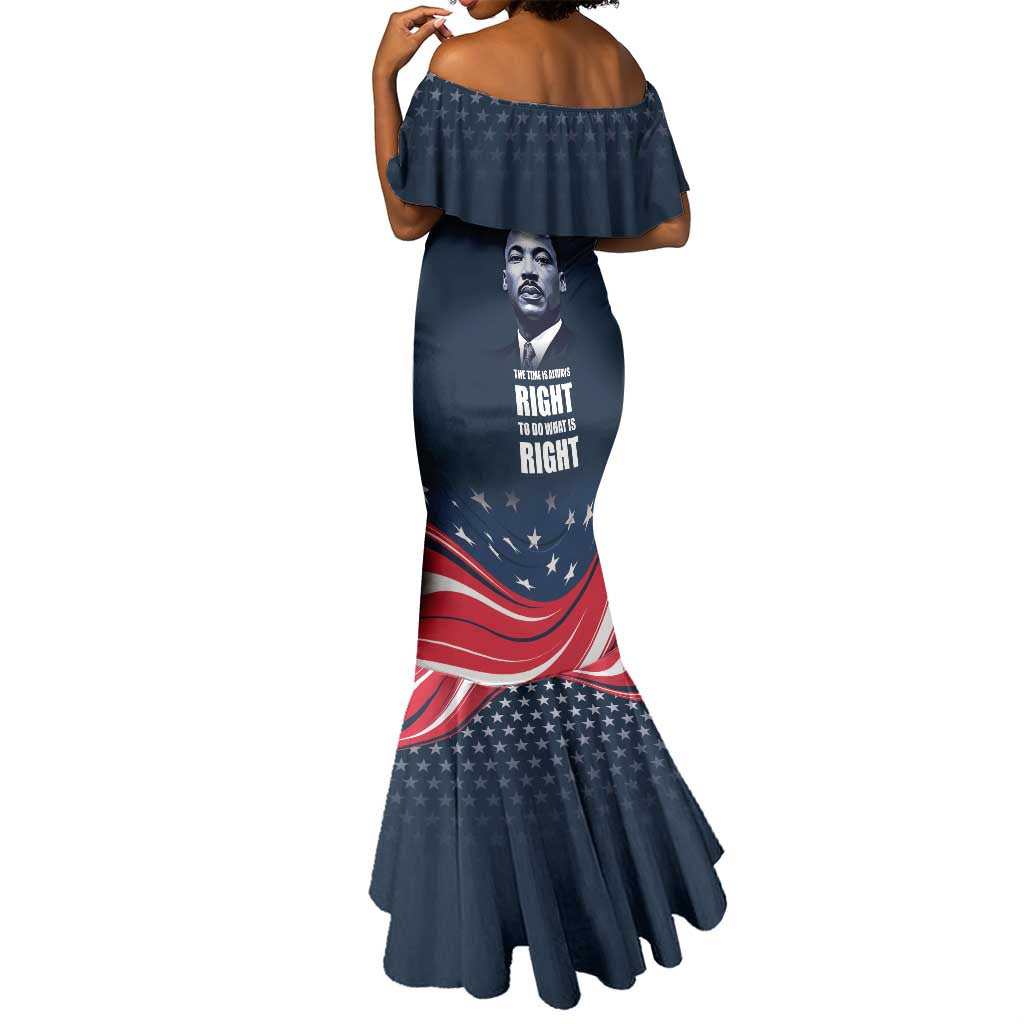 Honor MLK African-American Civil Rights Leaders Mermaid Dress The Time Is Always Right To Do What Is Right