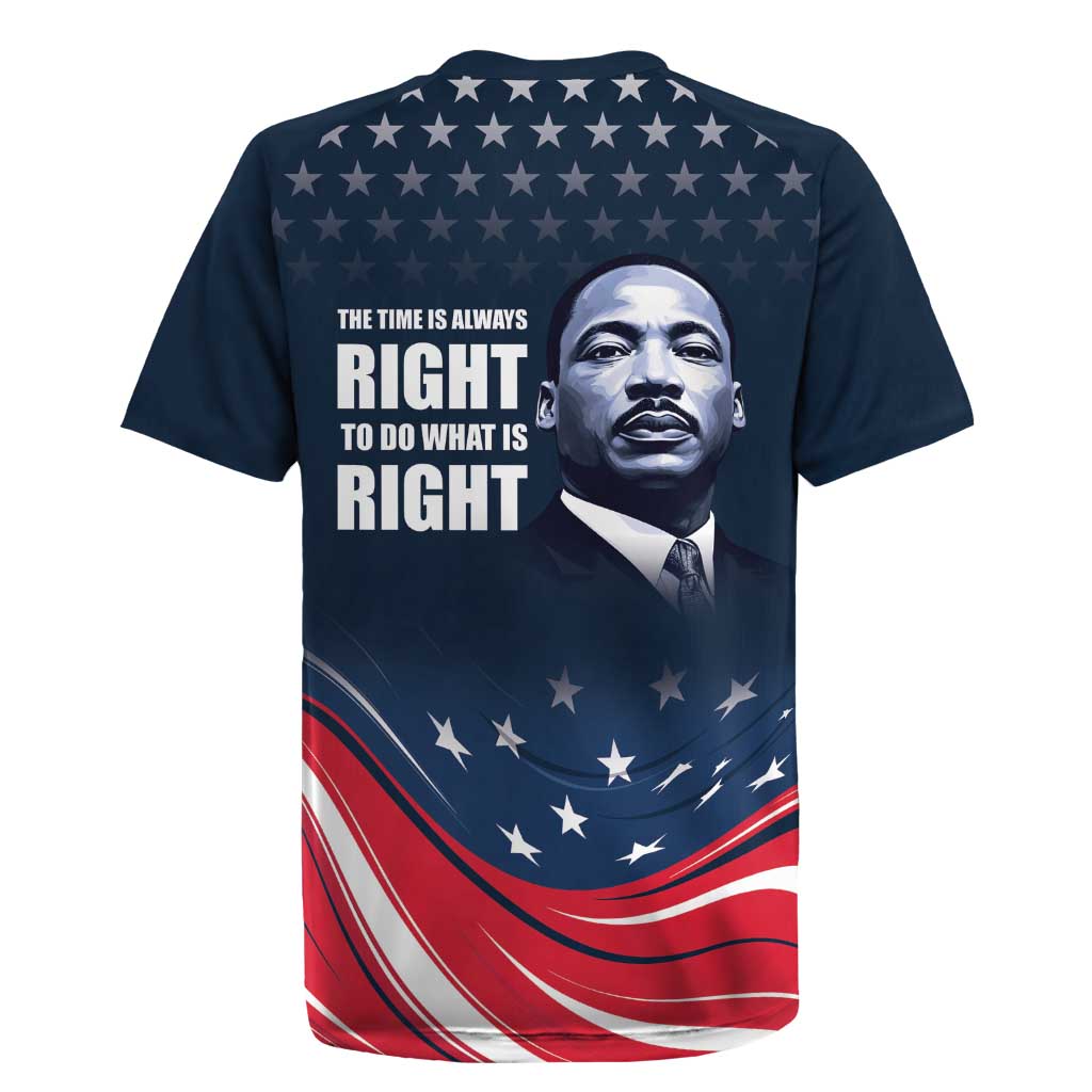 Honor MLK African-American Civil Rights Leaders Rugby Jersey The Time Is Always Right To Do What Is Right