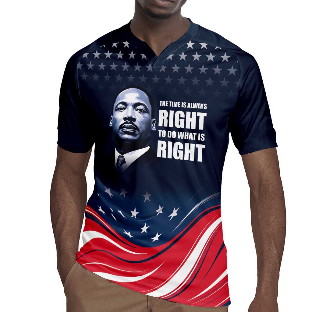 Honor MLK African-American Civil Rights Leaders Rugby Jersey The Time Is Always Right To Do What Is Right