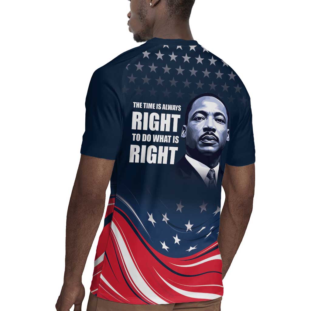 Honor MLK African-American Civil Rights Leaders Rugby Jersey The Time Is Always Right To Do What Is Right