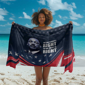 Honor MLK African-American Civil Rights Leaders Sarong The Time Is Always Right To Do What Is Right