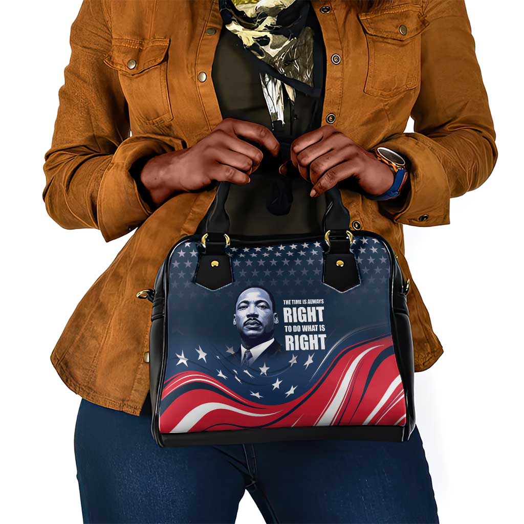 Honor MLK African-American Civil Rights Leaders Shoulder Handbag The Time Is Always Right To Do What Is Right