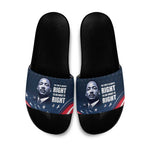 Honor MLK African-American Civil Rights Leaders Slide Sandals The Time Is Always Right To Do What Is Right