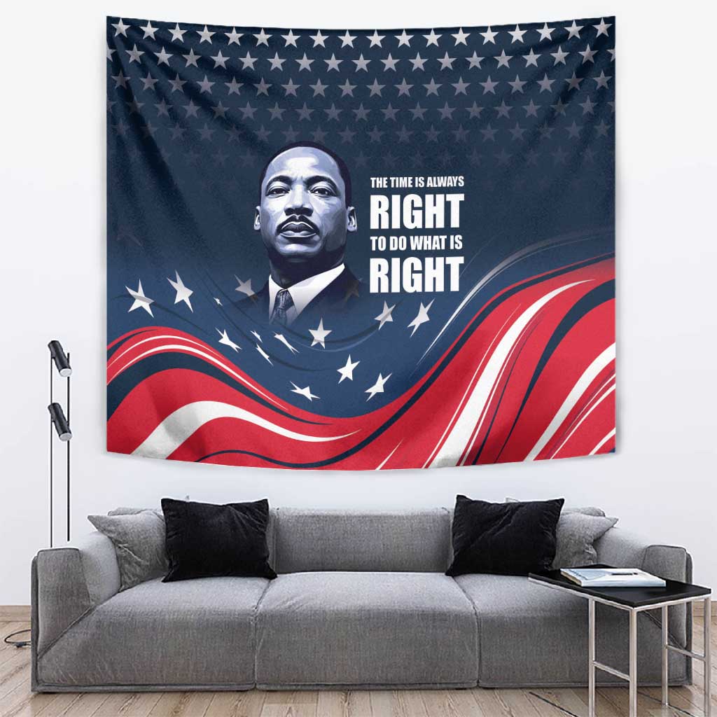 Honor MLK African-American Civil Rights Leaders Tapestry The Time Is Always Right To Do What Is Right