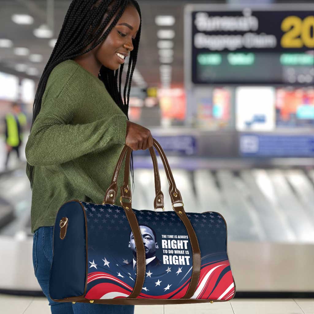 Honor MLK African-American Civil Rights Leaders Travel Bag The Time Is Always Right To Do What Is Right