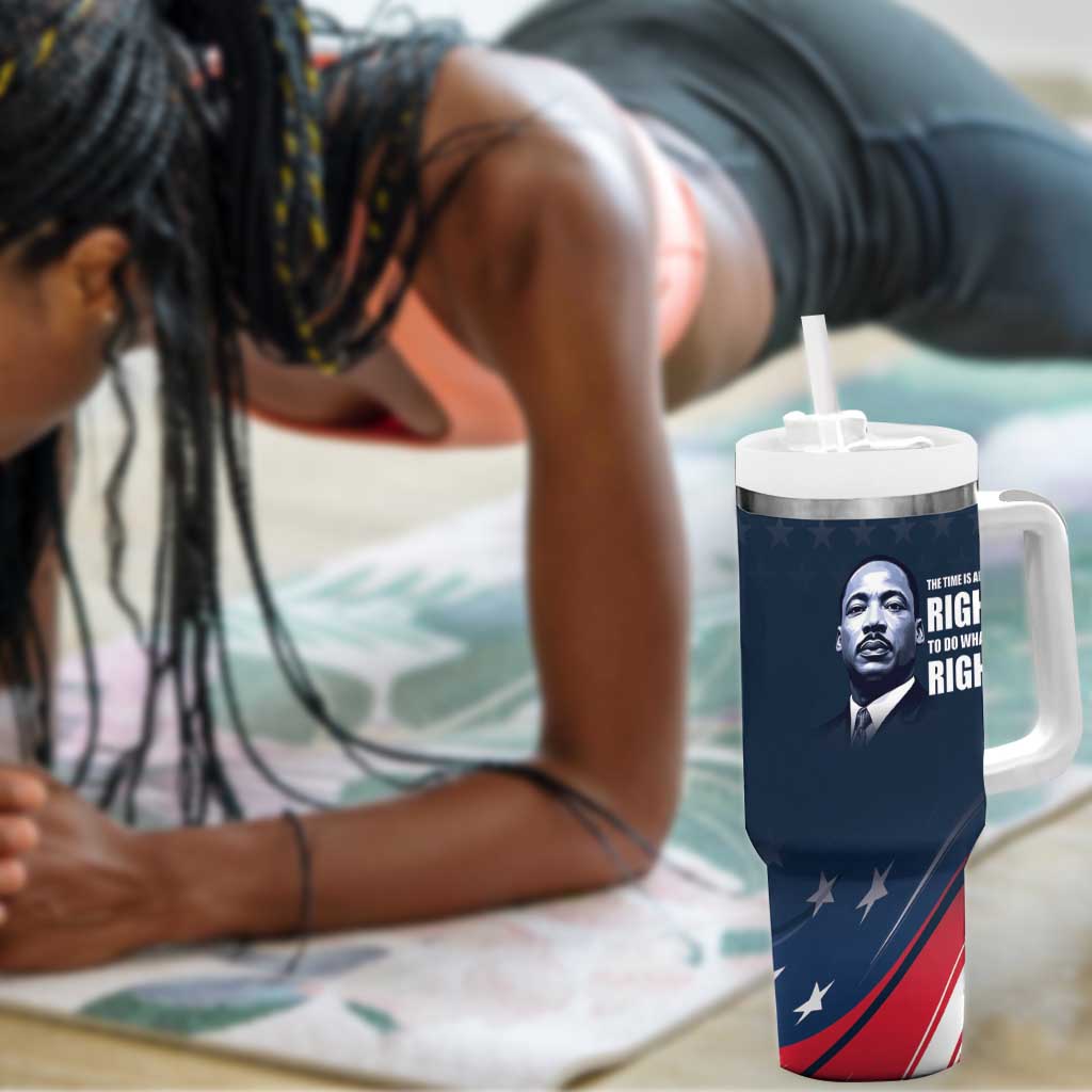 Honor MLK African-American Civil Rights Leaders Tumbler With Handle The Time Is Always Right To Do What Is Right