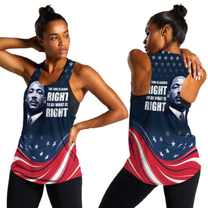 Honor MLK African-American Civil Rights Leaders Women Racerback Tank The Time Is Always Right To Do What Is Right