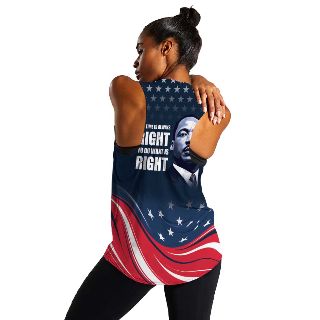 Honor MLK African-American Civil Rights Leaders Women Racerback Tank The Time Is Always Right To Do What Is Right