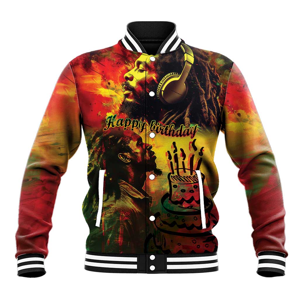 Happy Birthday King of Reggae Baseball Jacket