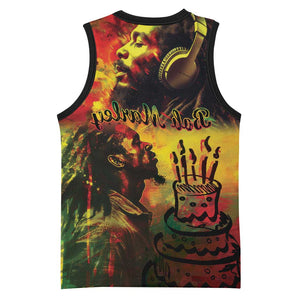 Happy Birthday King of Reggae Basketball Jersey - African Pride