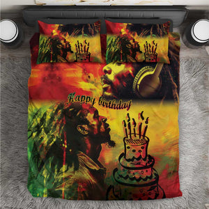 Happy Birthday King of Reggae Bedding Set